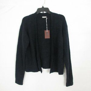 BETTER RICH NY Jane cardigan Sweater women's open-front SMALL deep Navy